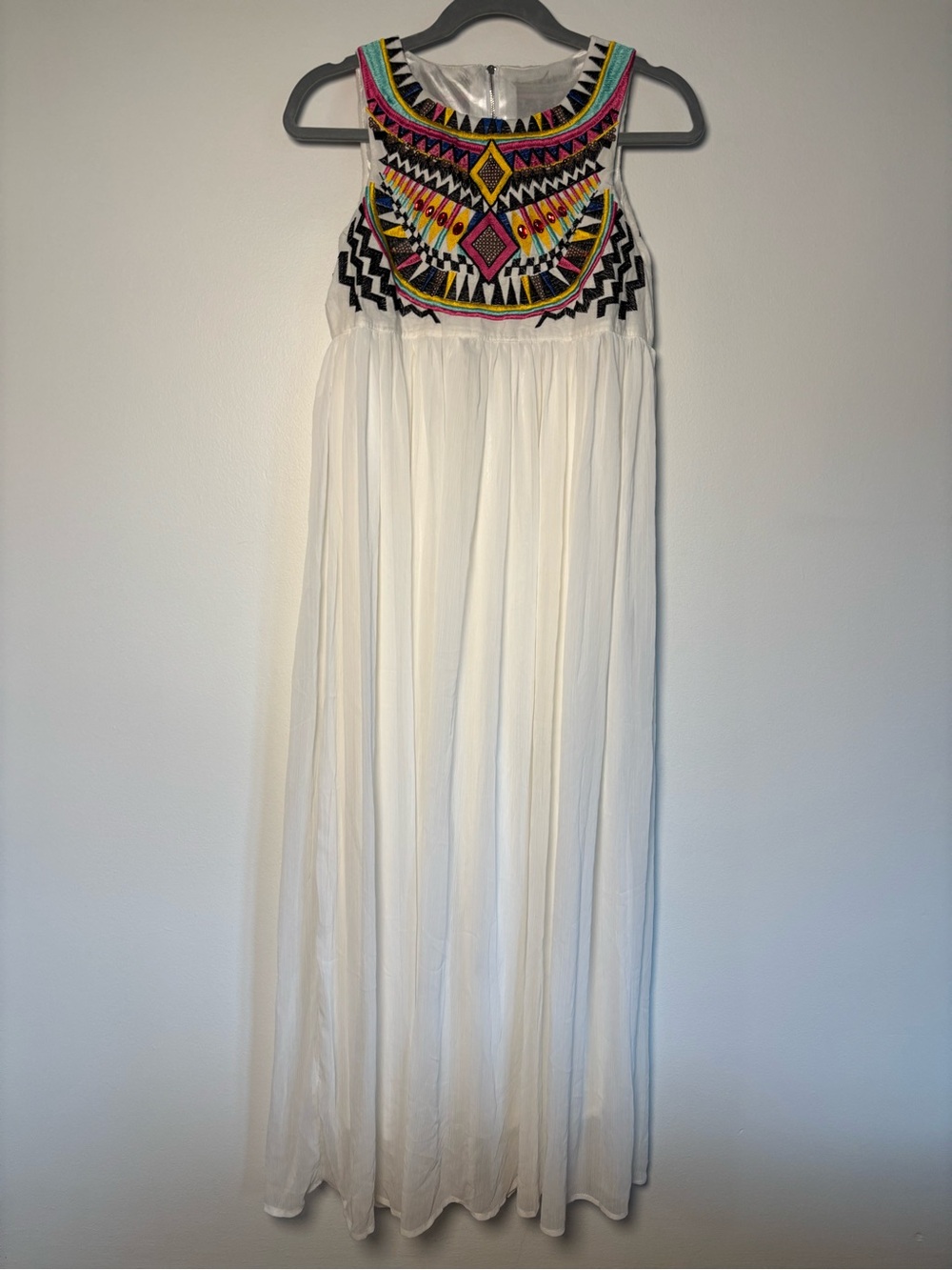 Colorful  Western Inspired Empire Waist Maxi Dress